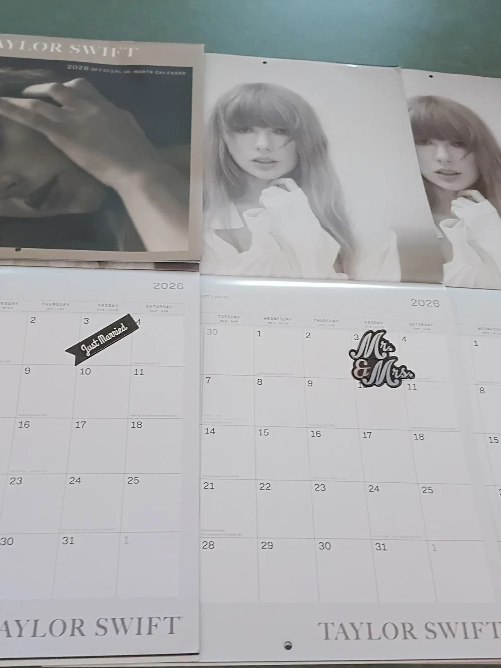 Taylor Swift 2026 Wall Calendar - Home Office 3 Calendar Lot